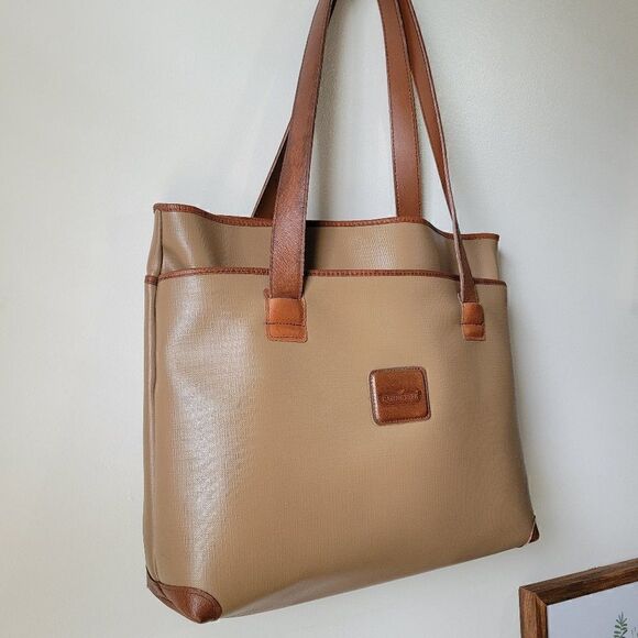 EUC VINTAGE CABIN CREEK LEATHER TOTE LARGE - Picture 2 of 16